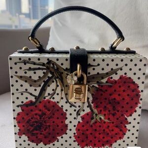 🎁Dolce & gabbana poppy Red Floralbox bag🎁